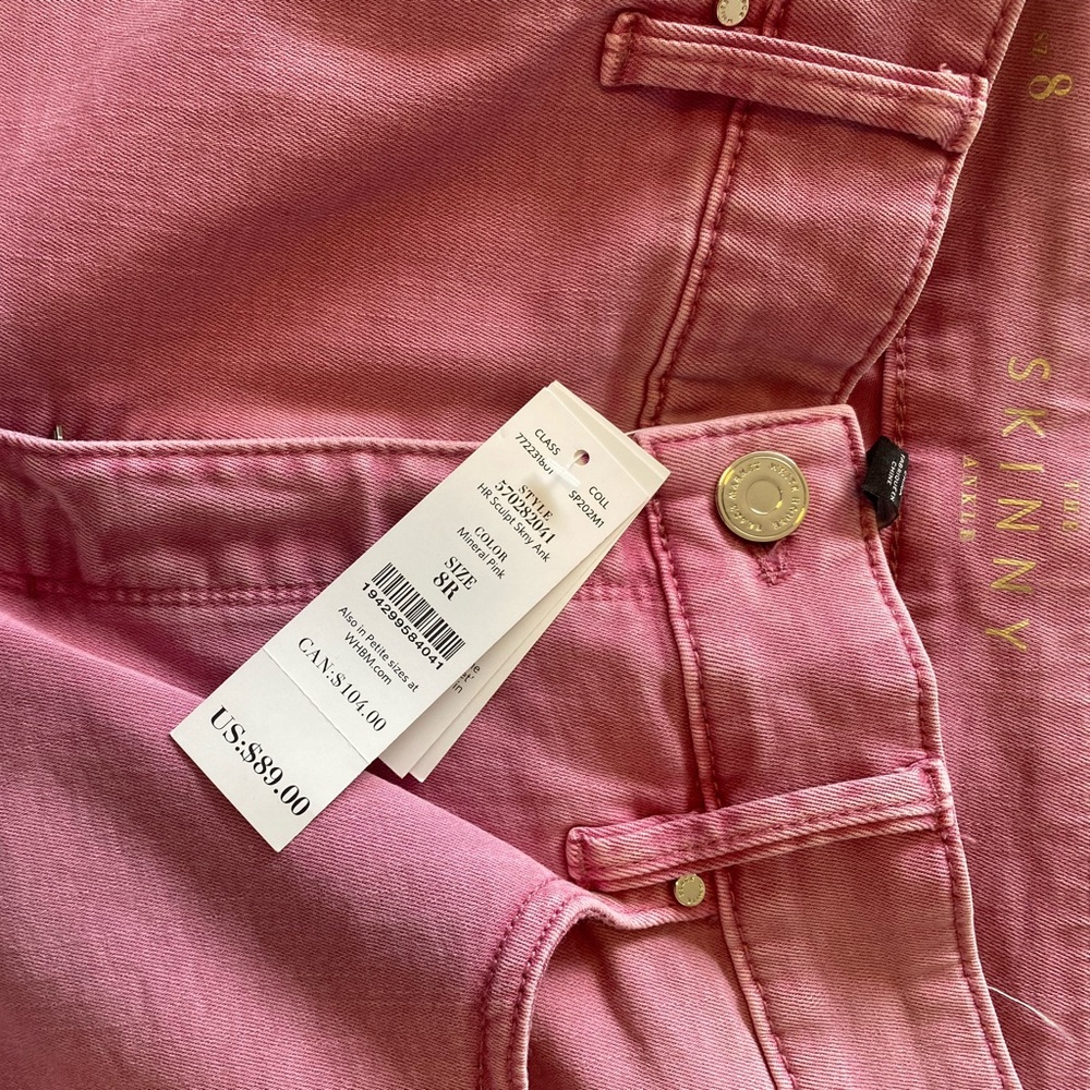 Pink White House black market skinny jeans